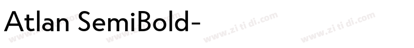 Atlan SemiBold字体转换